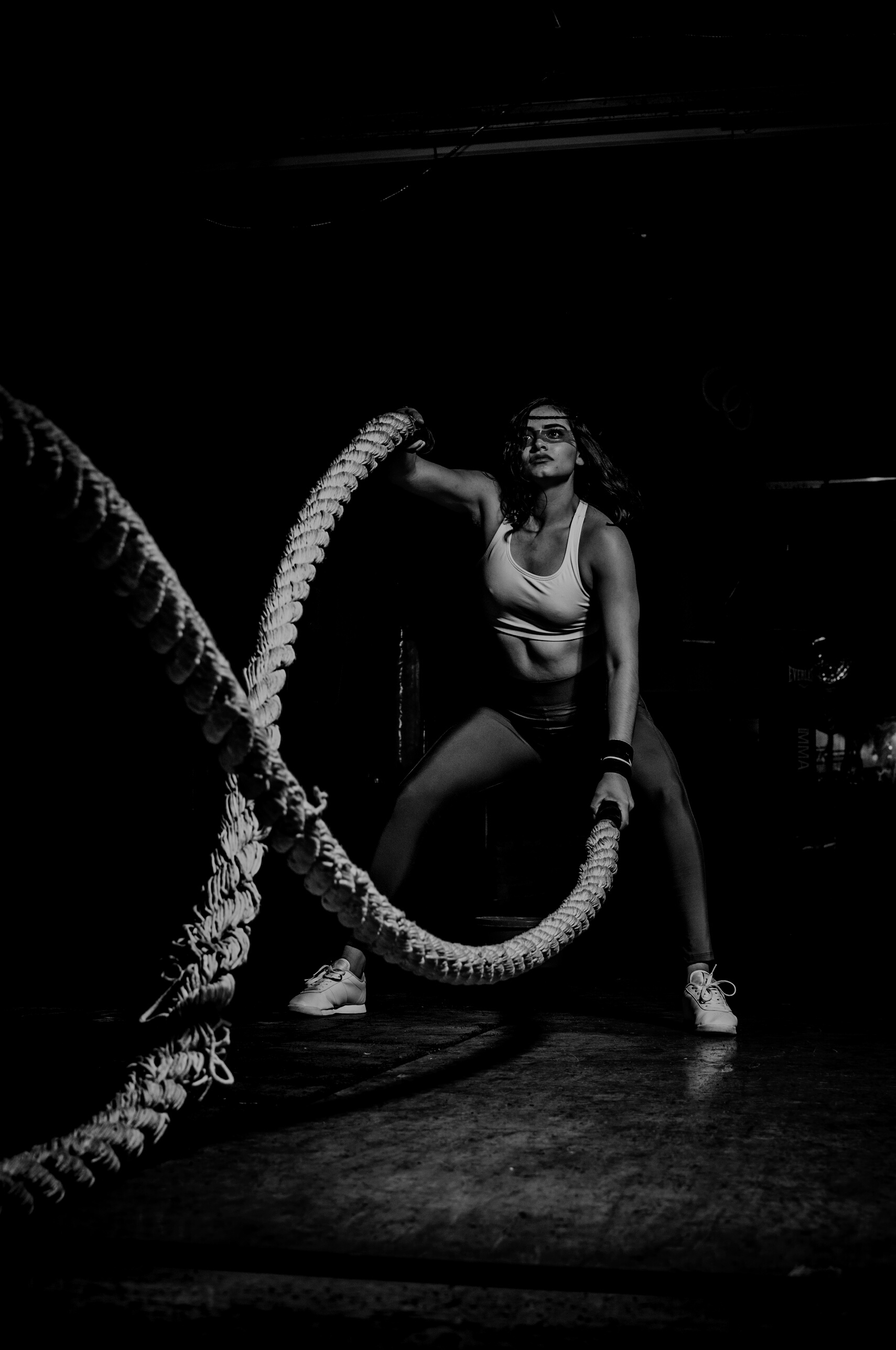 Woman Holding Rope